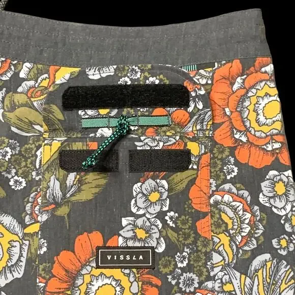 NEW Vissla Floral Trend Muy Muy Bueno Stretch Size 38 Mens Boardshort Womens - Picture 4 of 14